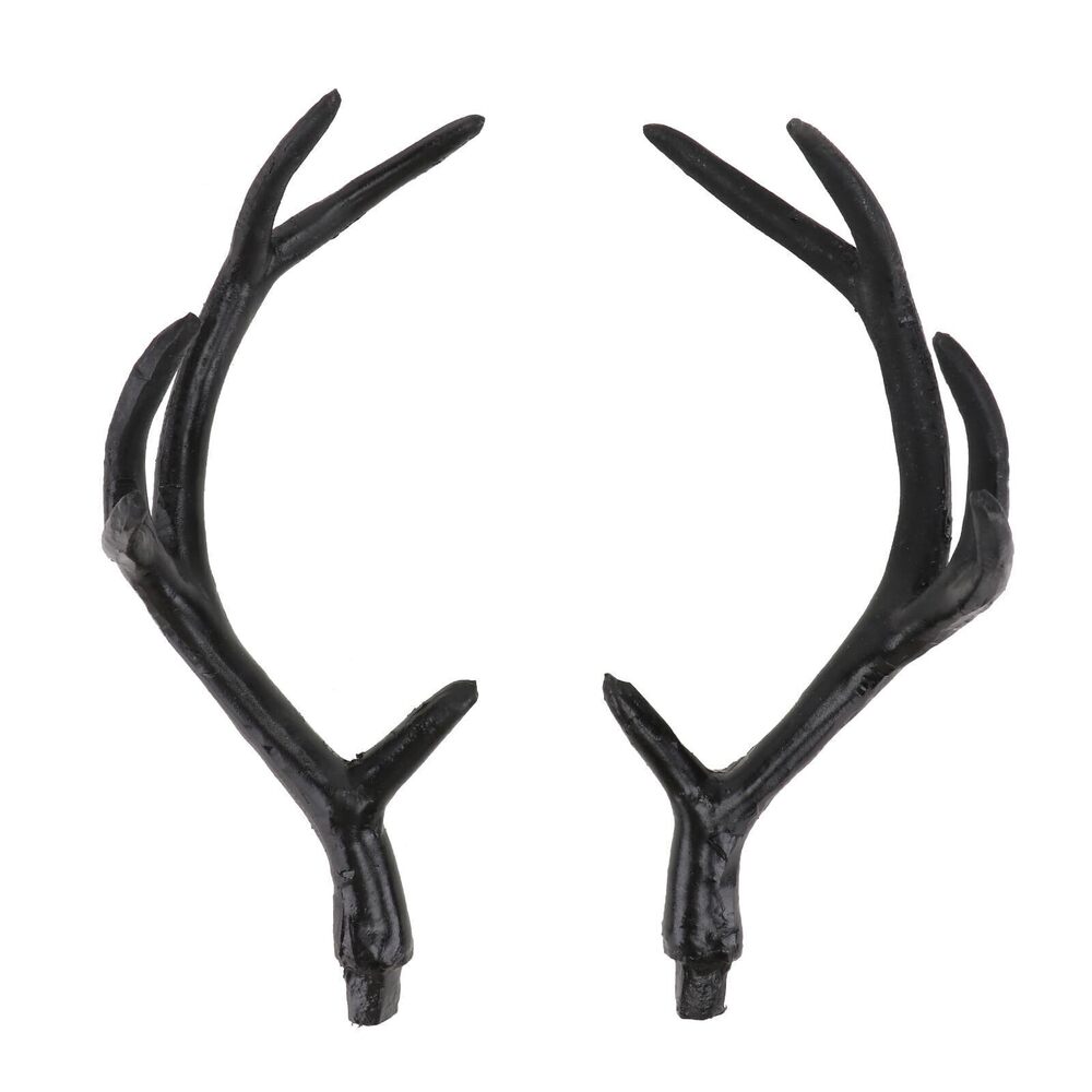 7663 Plastic Deer Antlers for Crafts 1 Pair Simulated Deer Antlers Horn